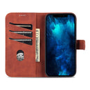 AZNS Skin Feel Calf Texture Horizontal Flip Leather Case For iPhone 14 Pro Max(Brown)