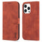 AZNS Skin Feel Calf Texture Horizontal Flip Leather Case For iPhone 14 Pro Max(Brown)