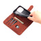 AZNS Skin Feel Calf Texture Horizontal Flip Leather Case For iPhone 14 Pro Max(Brown)