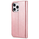 AZNS Skin Feel Calf Texture Horizontal Flip Leather Case For iPhone 14 Pro Max(Rose Gold)
