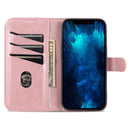 AZNS Skin Feel Calf Texture Horizontal Flip Leather Case For iPhone 14 Pro Max(Rose Gold)