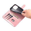 AZNS Skin Feel Calf Texture Horizontal Flip Leather Case For iPhone 14 Pro Max(Rose Gold)