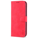 AZNS Skin Feel Calf Texture Horizontal Flip Leather Case For iPhone 14 Pro Max(Red)