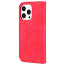 AZNS Skin Feel Calf Texture Horizontal Flip Leather Case For iPhone 14 Pro Max(Red)