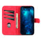 AZNS Skin Feel Calf Texture Horizontal Flip Leather Case For iPhone 14 Pro Max(Red)