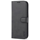 AZNS Skin Feel Calf Texture Horizontal Flip Leather Case For iPhone 14 Pro Max(Black)