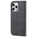 AZNS Skin Feel Calf Texture Horizontal Flip Leather Case For iPhone 14 Pro Max(Black)