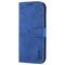 AZNS Skin Feel Calf Texture Horizontal Flip Leather Case For iPhone 14 Pro Max(Blue)