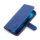 AZNS Skin Feel Calf Texture Horizontal Flip Leather Case For iPhone 14 Pro Max(Blue)