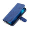 AZNS Skin Feel Calf Texture Horizontal Flip Leather Case For iPhone 14 Pro Max(Blue)