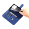 AZNS Skin Feel Calf Texture Horizontal Flip Leather Case For iPhone 14 Pro Max(Blue)