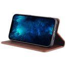 For iPhone 14 Plus AZNS Magnetic Calf Texture Flip Leather Phone Case (Dark Brown)