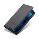 For iPhone 14 Plus AZNS Magnetic Calf Texture Flip Leather Phone Case (Black)