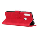 For Alcatel 1S 2020/1V 2020/3L 2020 Retro Texture PU + TPU Horizontal Flip Leather Case with Holder & Card Slots & Wallet(Red)