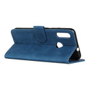 For Alcatel 1S 2020/1V 2020/3L 2020 Retro Texture PU + TPU Horizontal Flip Leather Case with Holder & Card Slots & Wallet(Blue)
