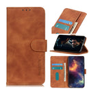 For Alcatel 1S 2020/1V 2020/3L 2020 Retro Texture PU + TPU Horizontal Flip Leather Case with Holder & Card Slots & Wallet(Brown)