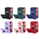 For Samsung Galaxy A20 / A30 Ring Kickstand Card Wallet TPU Phone Case(Purple)