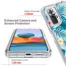 For Xiaomi Redmi Note 10 Pro PC+TPU Transparent Painted Phone Case(Banana Leaf)