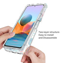 For Xiaomi Redmi Note 10 Pro PC+TPU Transparent Painted Phone Case(Banana Leaf)