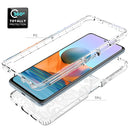 For Xiaomi Redmi Note 10 Pro PC+TPU Transparent Painted Phone Case(White Flower)