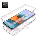For Xiaomi Redmi Note 10 Pro PC+TPU Transparent Painted Phone Case(Small Floral)
