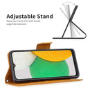 For Samsung Galaxy A03 Core Retro Lambskin Texture Leather Phone Case(Yellow)