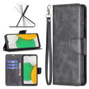 For Samsung Galaxy A03 Core Retro Lambskin Texture Leather Phone Case(Black)