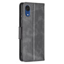 For Samsung Galaxy A03 Core Retro Lambskin Texture Leather Phone Case(Black)
