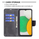 For Samsung Galaxy A03 Core Retro Lambskin Texture Leather Phone Case(Black)