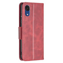 For Samsung Galaxy A03 Core Retro Lambskin Texture Leather Phone Case(Red)