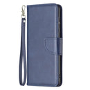 For Samsung Galaxy A03 Core Retro Lambskin Texture Leather Phone Case(Blue)