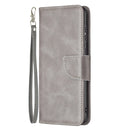 For Samsung Galaxy A03 Core Retro Lambskin Texture Leather Phone Case(Grey)