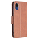 For Samsung Galaxy A03 Core Retro Lambskin Texture Leather Phone Case(Brown)