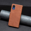 For Samsung Galaxy A03 Core Retro Lambskin Texture Leather Phone Case(Brown)