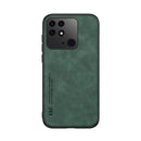 For Xiaomi Redmi 10C Skin Feel Magnetic Leather Back Phone Case(Green)