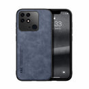 For Xiaomi Redmi 10C Skin Feel Magnetic Leather Back Phone Case(Blue)