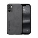 For Xiaomi Redmi Note 10 5G Skin Feel Magnetic Leather Back Phone Case(Dark Grey)