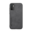 For Xiaomi Redmi Note 10 5G Skin Feel Magnetic Leather Back Phone Case(Dark Grey)