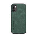 For Xiaomi Redmi Note 10 5G Skin Feel Magnetic Leather Back Phone Case(Green)