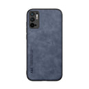 For Xiaomi Redmi Note 10 5G Skin Feel Magnetic Leather Back Phone Case(Blue)