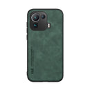 For Xiaomi 11T Pro Skin Feel Magnetic Leather Back Phone Case(Green)