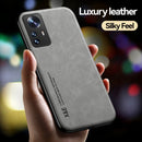 For Xiaomi 12 Pro Skin Feel Magnetic Leather Back Phone Case(Dark Grey)
