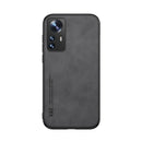 For Xiaomi 12 Skin Feel Magnetic Leather Back Phone Case(Dark Grey)