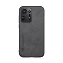 For Xiaomi Mi Mix 4 Skin Feel Magnetic Leather Back Phone Case(Dark Grey)