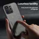 For Xiaomi Mi Mix 4 Skin Feel Magnetic Leather Back Phone Case(Dark Grey)