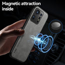 For Xiaomi Mi Mix 4 Skin Feel Magnetic Leather Back Phone Case(Dark Grey)