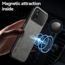 For Xiaomi Poco X4 Pro 5G Skin Feel Magnetic Leather Back Phone Case(Blue)
