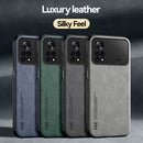For Xiaomi Poco X4 Pro 5G Skin Feel Magnetic Leather Back Phone Case(Blue)