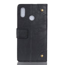 For Alcatel 1S 2020/1V 2020/3L 2020 Copper Buckle Retro Crazy Horse Texture Horizontal Flip Leather Case with Holder & Card Slots & Wallet(Black)
