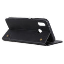 For Alcatel 1S 2020/1V 2020/3L 2020 Copper Buckle Retro Crazy Horse Texture Horizontal Flip Leather Case with Holder & Card Slots & Wallet(Black)
